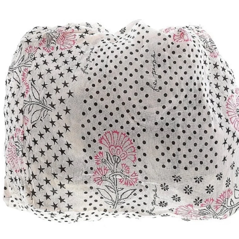 Lightweight White & Pink Floral Cotton Tote Bag